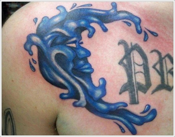Moon tattoo design, idea 13