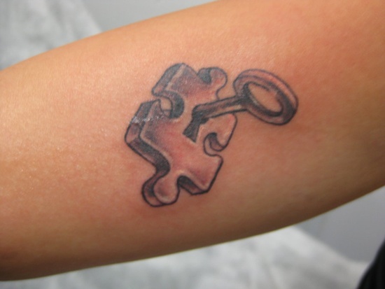 Puzzle tattoo design, idea 14