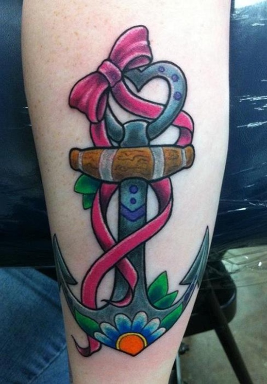 Ribbon tattoos design, idea 13