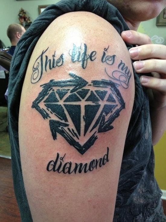 Diamond tattoo design, idea 11
