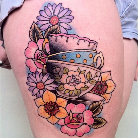 Daffodil tattoo design, idea 16