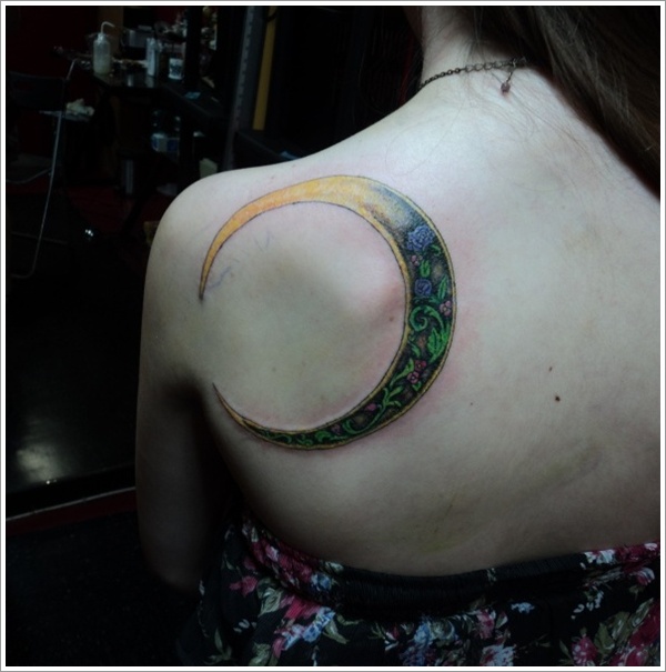 Moon tattoo design, idea 14