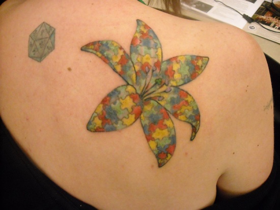 Puzzle tattoo design, idea 15