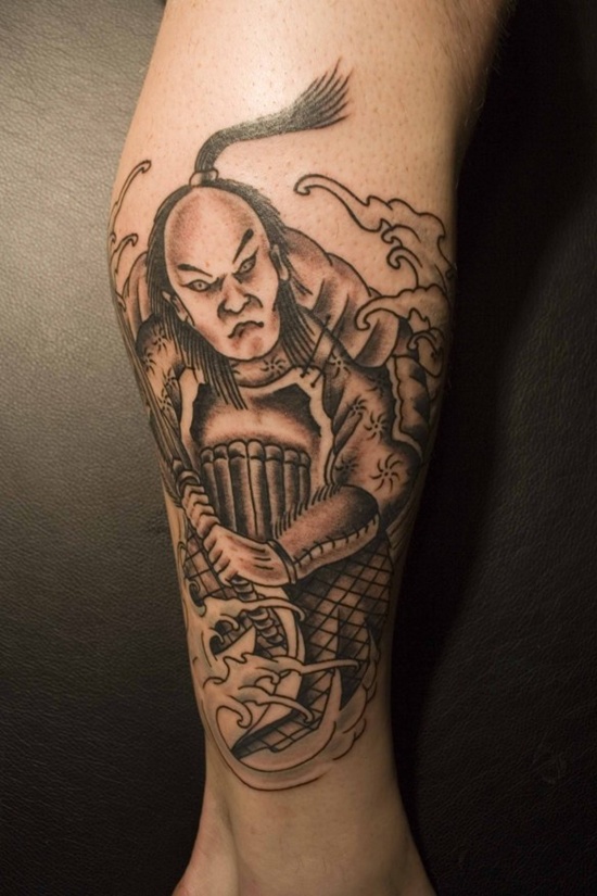 Samurai tattoo design, idea 7