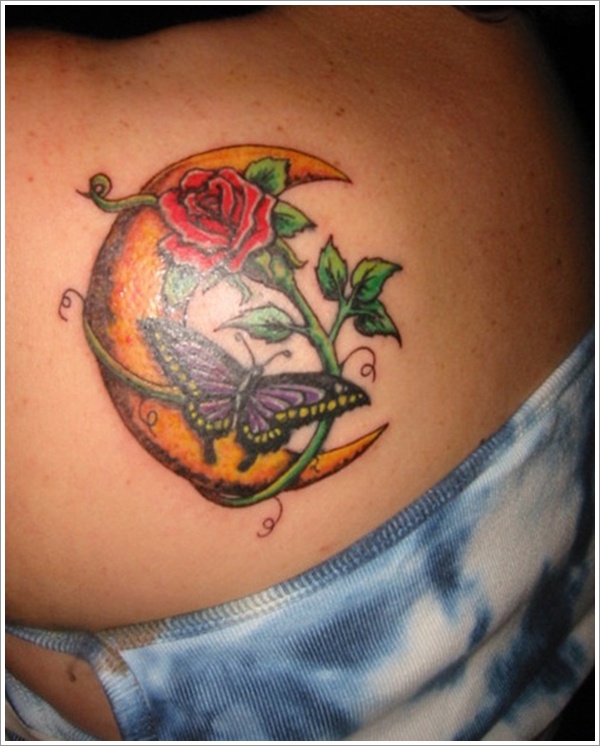 Moon tattoo design, idea 15