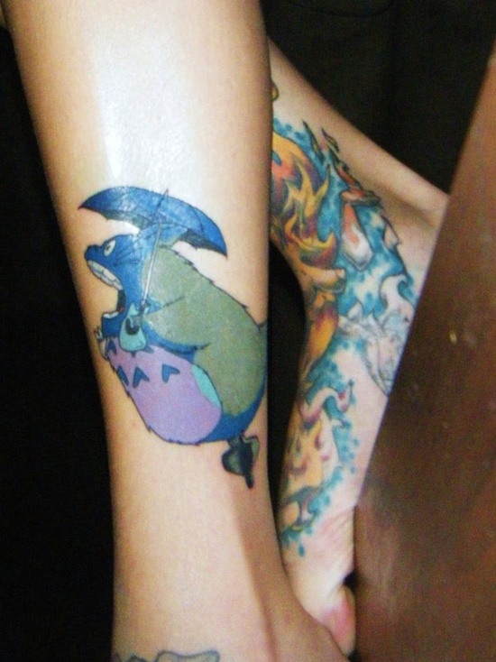 Umbrella tattoo design, idea 16