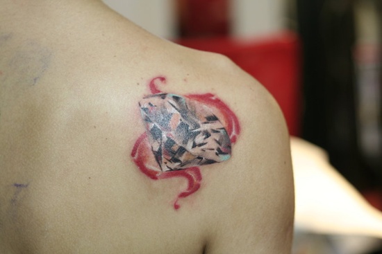 Diamond tattoo design, idea 13