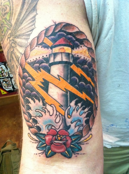 Lightning tattoo design, idea 20