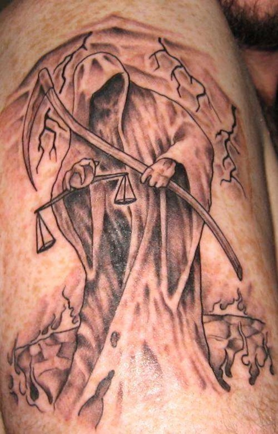 Libra sign tattoo design, idea 16