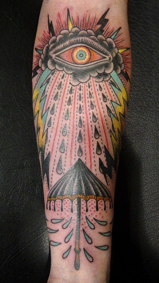 Lightning tattoo design, idea 21