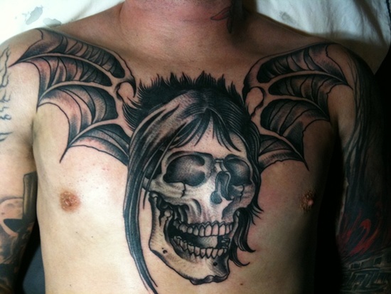 Bat tattoo design, idea 14