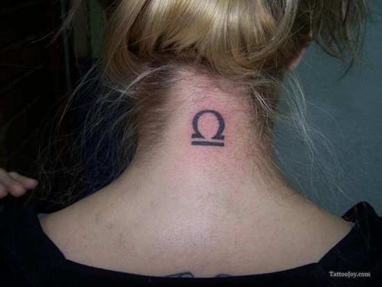 Libra sign tattoo design, idea 17