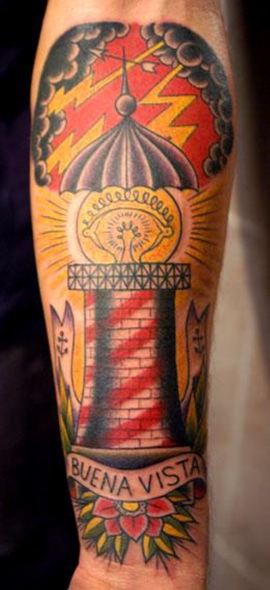 Lightning tattoo design, idea 22