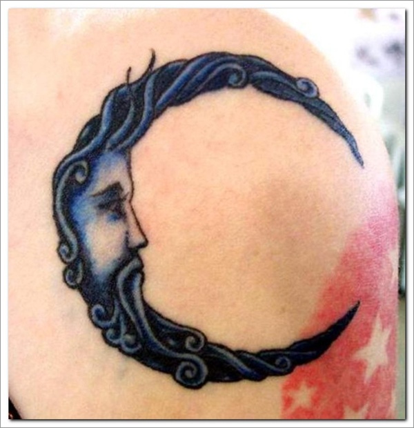 Moon tattoo design, idea 18