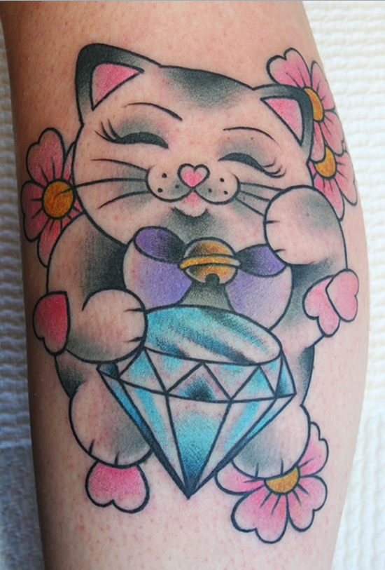Diamond tattoo design, idea 15