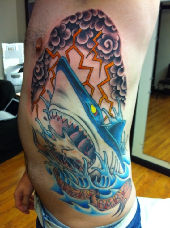 Lightning tattoo design, idea 23