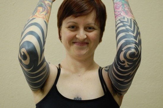 Elbow tattoos design, idea 2