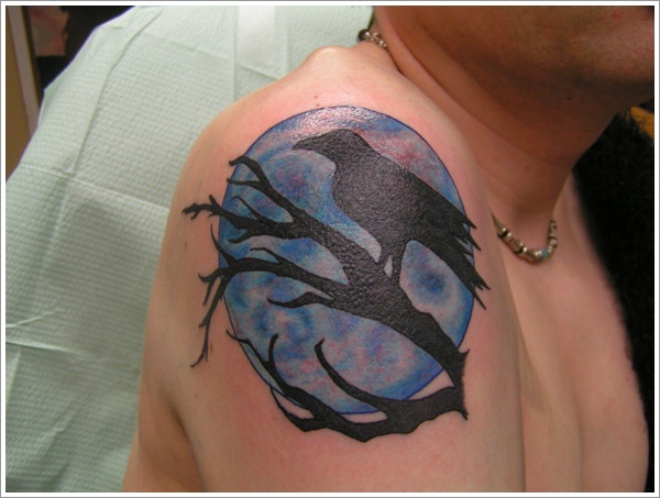 Moon tattoo design, idea 5