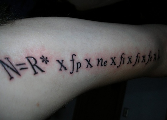 Geeky math tattoos design, idea 18