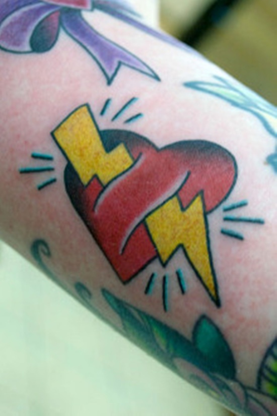 Lightning tattoo design, idea 24