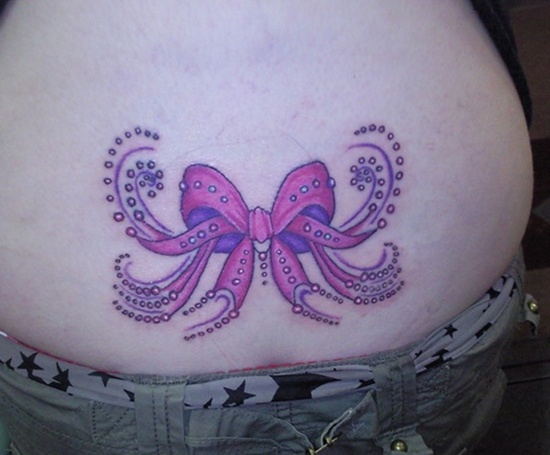 Ribbon tattoos design, idea 20