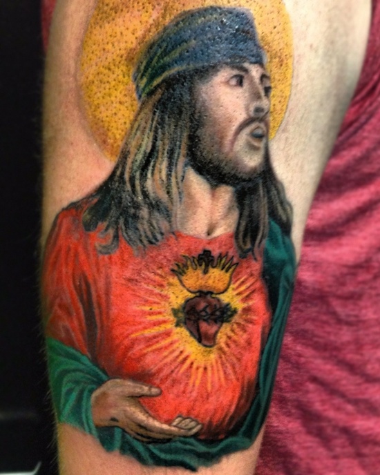 Jesus tattoo design, idea 40