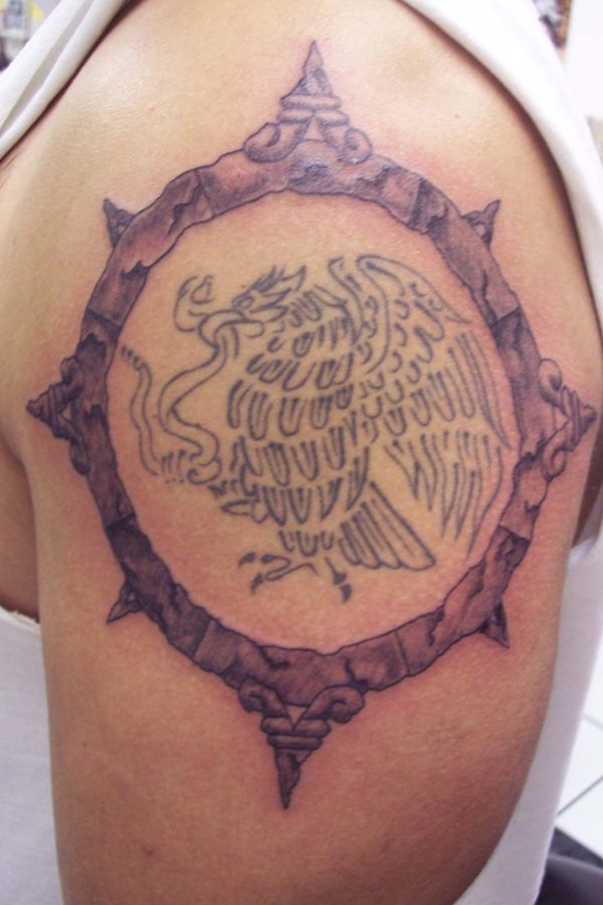 Shield tattoo design, idea 18