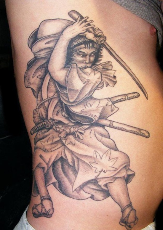 Samurai tattoo design, idea 21