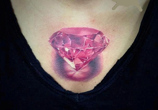 Diamond tattoo design, idea 17