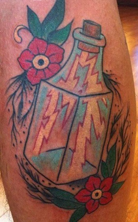 Lightning tattoo design, idea 25