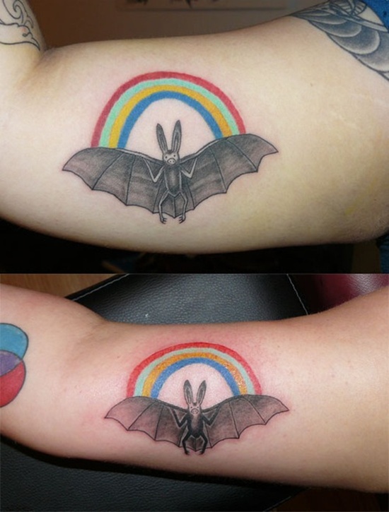 Bat tattoo design, idea 17