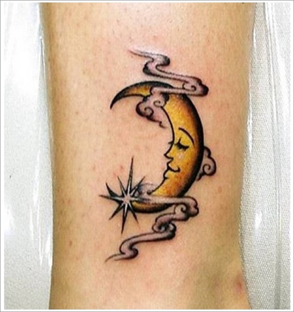 Moon tattoo design, idea 20