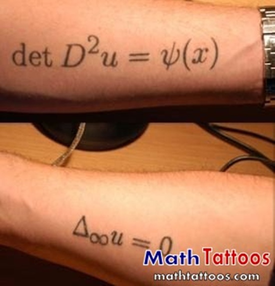 Geeky math tattoos design, idea 20