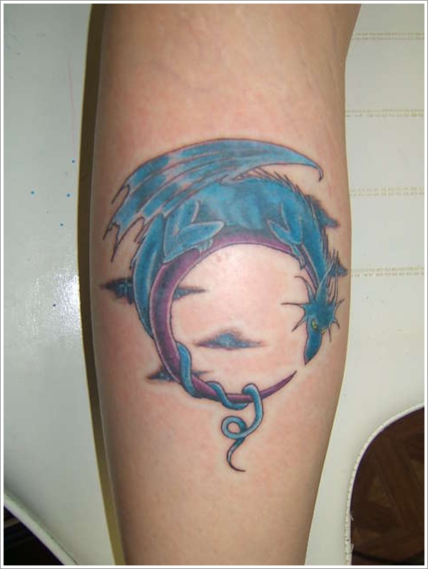 Moon tattoo design, idea 3