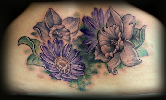 Daffodil tattoo design, idea 24