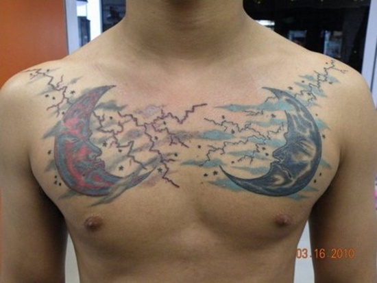 Lightning tattoo design, idea 26