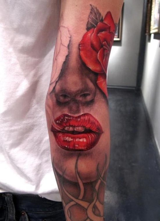 Elbow tattoos design, idea 4