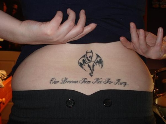 Bat tattoo design, idea 19