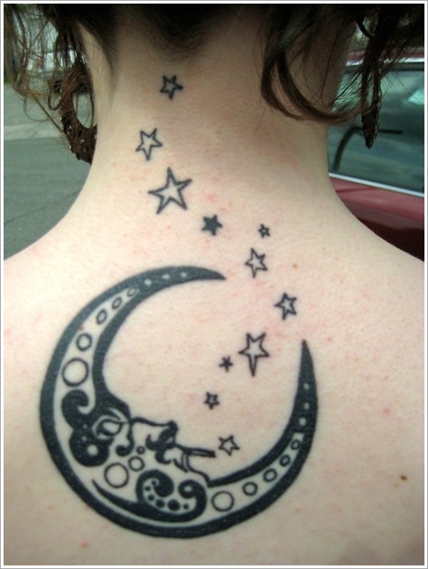 Moon tattoo design, idea 21