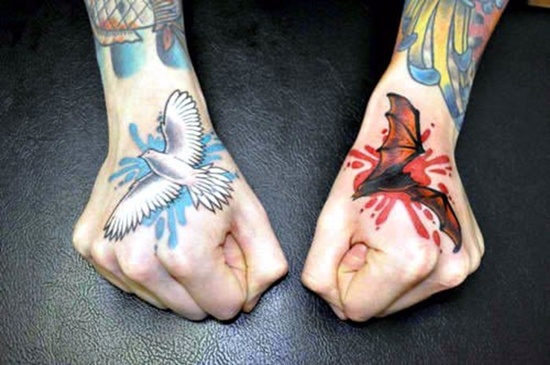 Bat tattoo design, idea 3