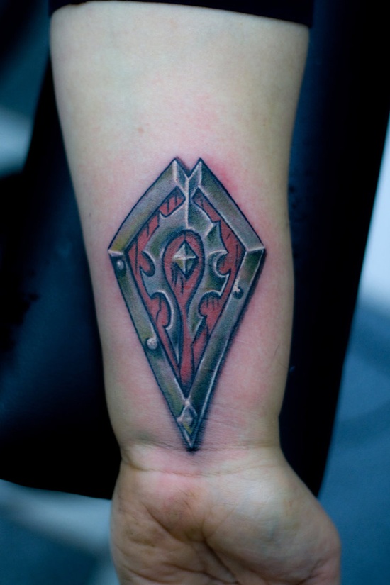 Shield tattoo design, idea 21