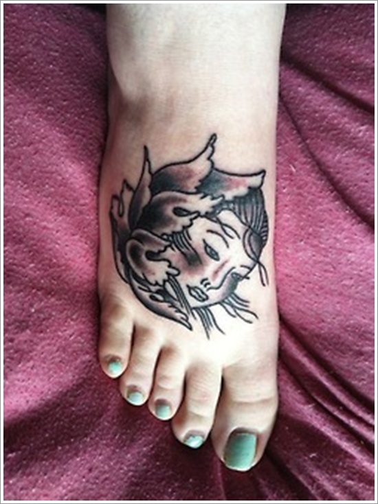 Peony tattoo design, idea 15