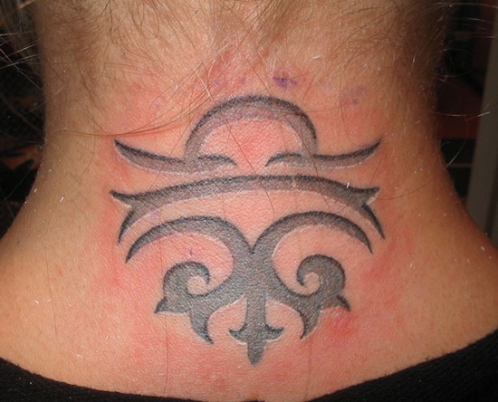 Libra sign tattoo design, idea 23
