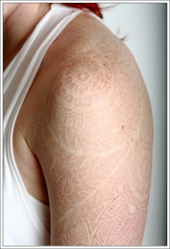 A few things you should know about white ink tattoos design, idea 2
