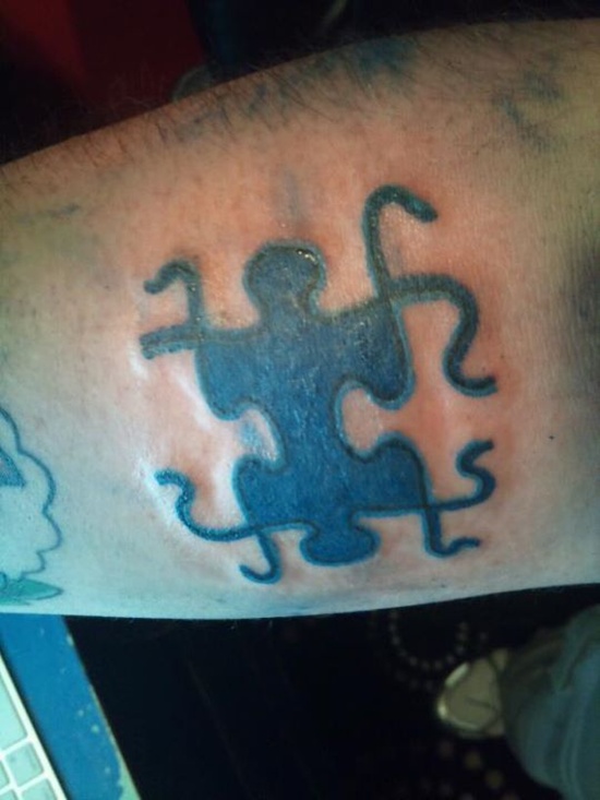 Puzzle tattoo design, idea 22
