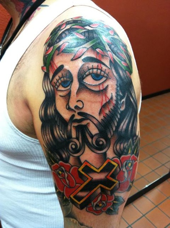 Jesus tattoo design, idea 44
