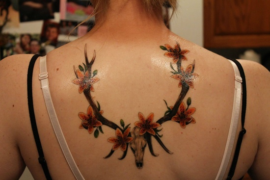 Tiger lily tattoos design, idea 22