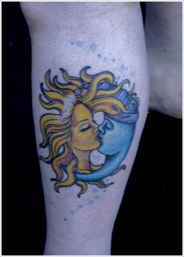 Moon tattoo design, idea 8