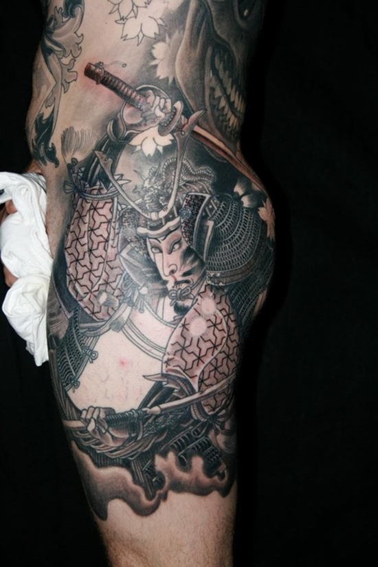 Samurai tattoo design, idea 23