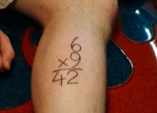 Geeky math tattoos design, idea 23